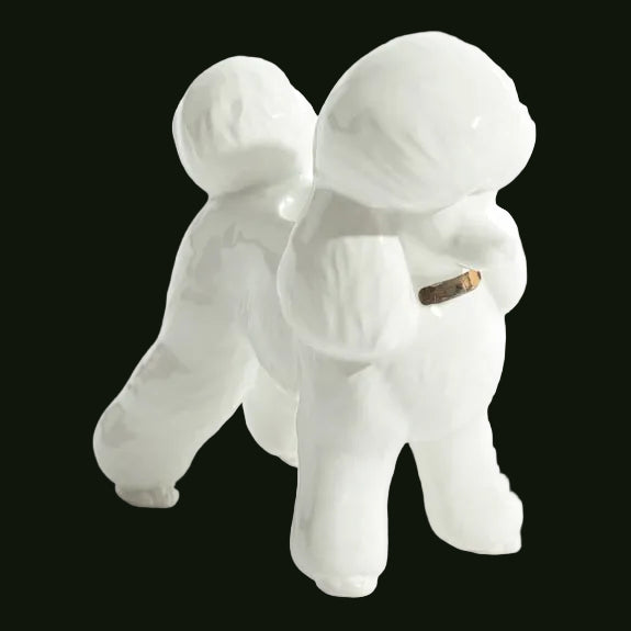 Poodle Taper Candle Holder