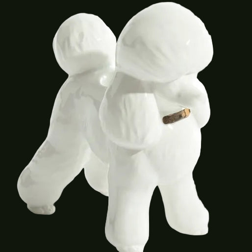 Poodle Taper Candle Holder