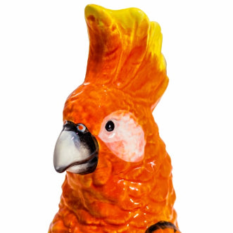 Parrot on a Perch Vase