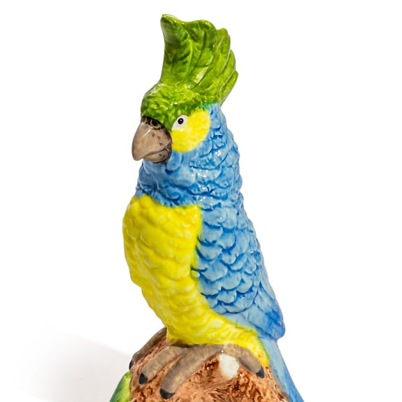 Parrot on a Perch Vase