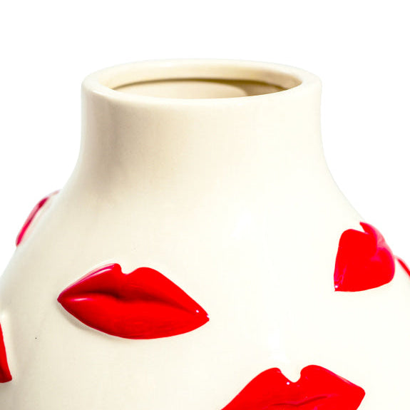 Multi Red Lips Vase