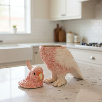 Cockatoo Storage Jar