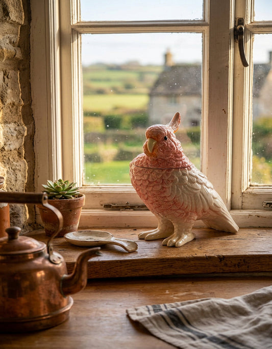 Cockatoo Storage Jar