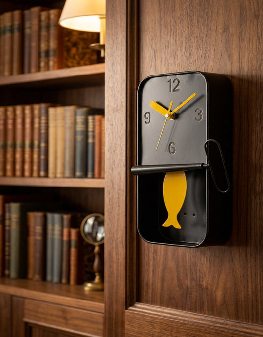 Sardine Tin Pendulum Wall Clock