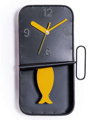 Sardine Tin Pendulum Wall Clock