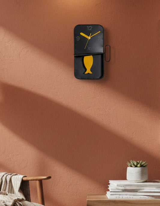 Sardine Tin Pendulum Wall Clock