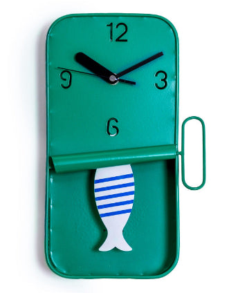 Sardine Tin Pendulum Wall Clock