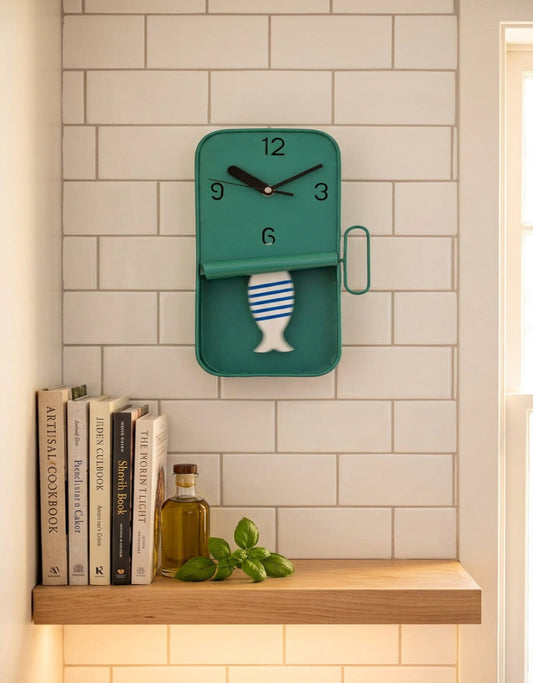 Sardine Tin Pendulum Wall Clock