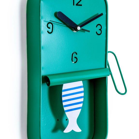 Sardine Tin Pendulum Wall Clock