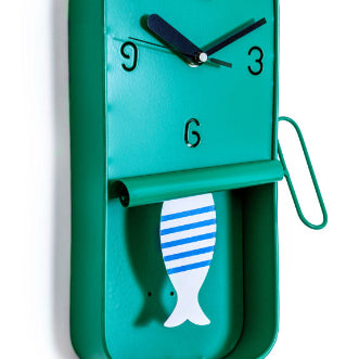 Sardine Tin Pendulum Wall Clock