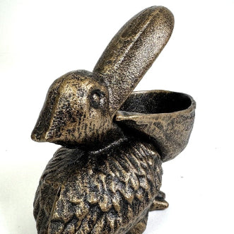 Cast Iron Pelican Trinket Bowl
