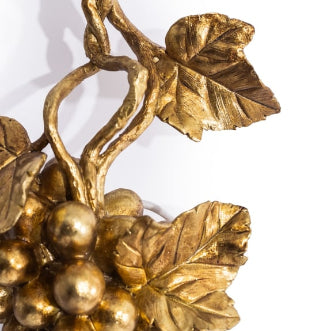 Antique Gold Grape Vine Wall Light
