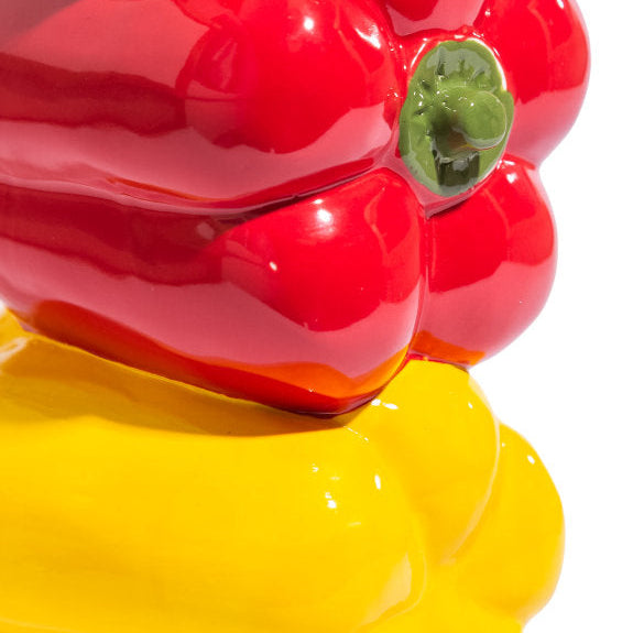 Mixed Peppers Ceramic Stem Vase