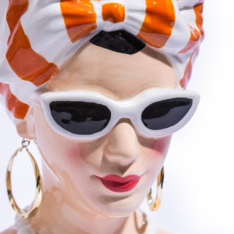 Summer Chic Lady Bust Vase
