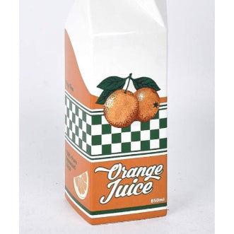 Orange Juice Carton Stem Vase