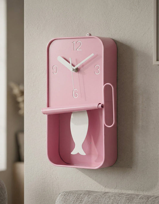 Sardine Tin Pendulum Wall Clock