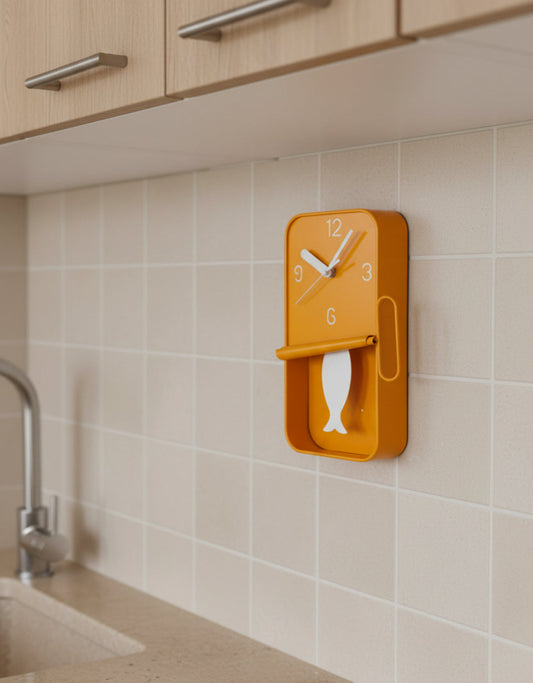 Sardine Tin Pendulum Wall Clock