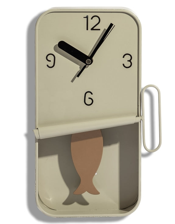 Sardine Tin Pendulum Wall Clock