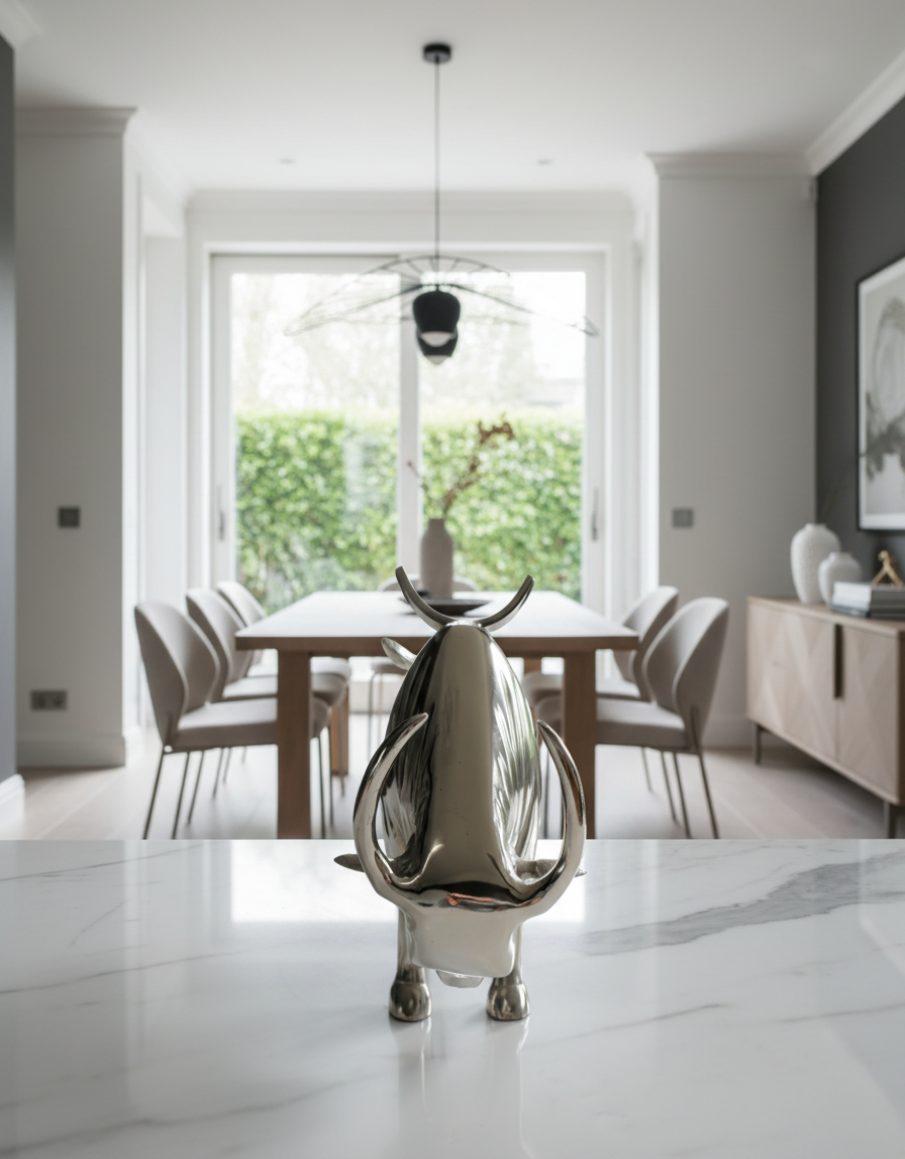 Aluminium Bull Wine Bottle Holder