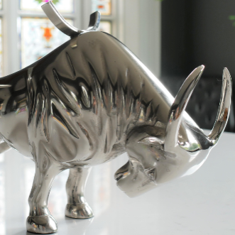 Aluminium Bull Wine Bottle Holder