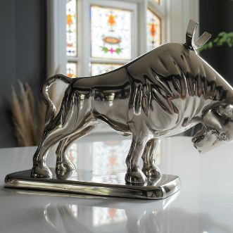 Aluminium Bull Wine Bottle Holder