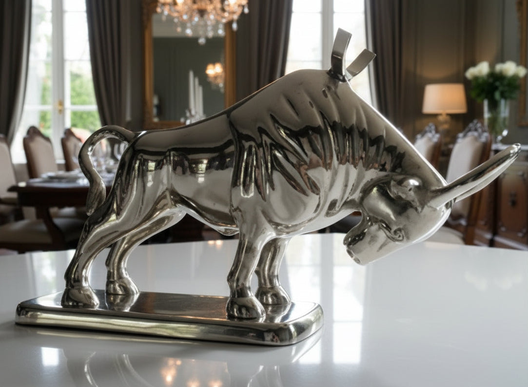 Aluminium Bull Wine Bottle Holder