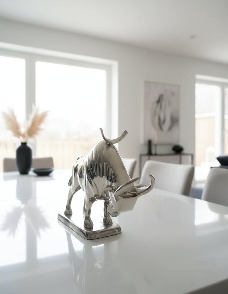 Aluminium Bull Wine Bottle Holder