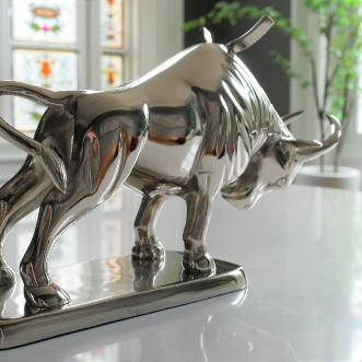 Aluminium Bull Wine Bottle Holder