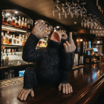 Naughty Monkey Wine Bottle Holder