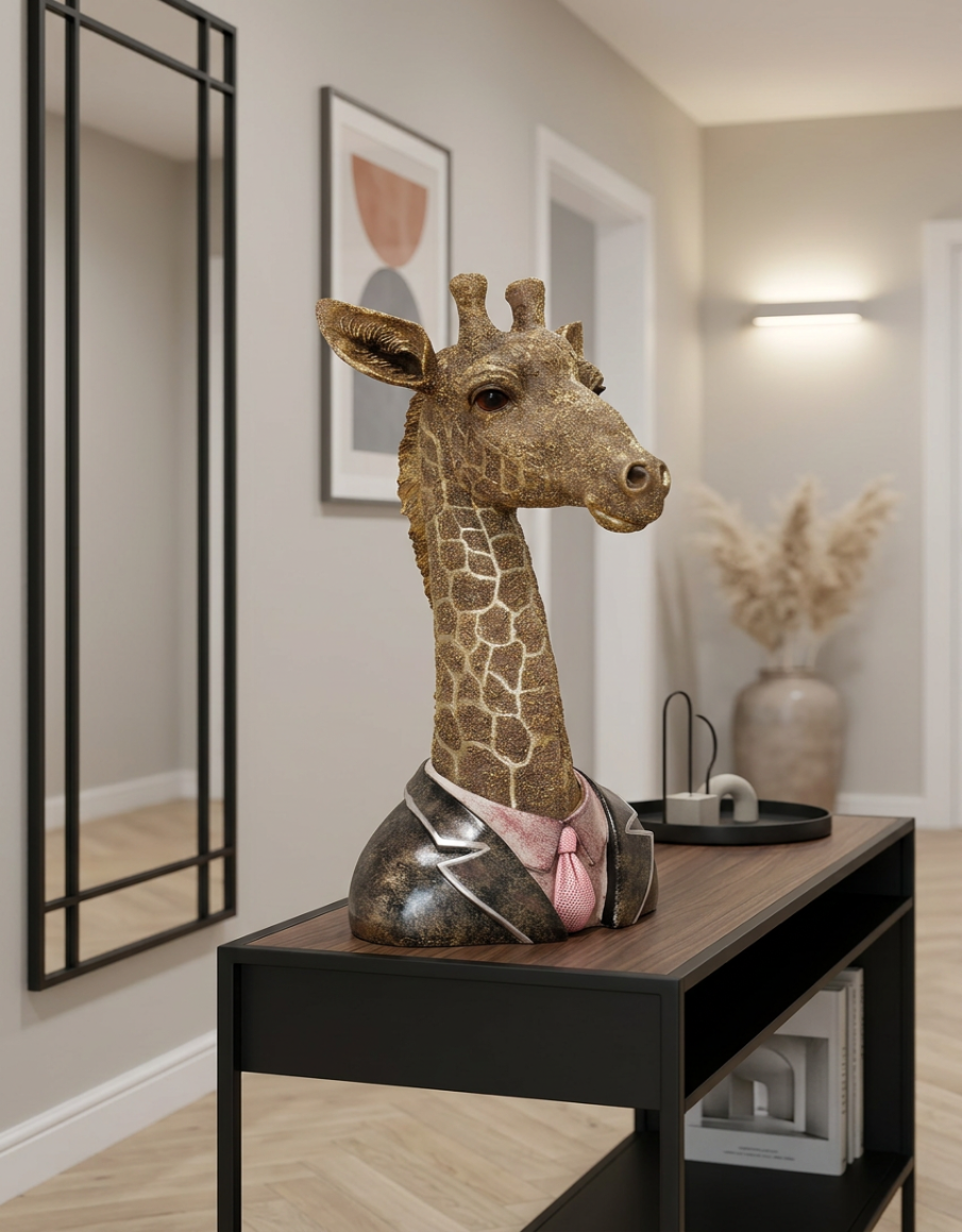 Ornamental Giraffe Bust