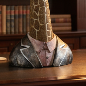 Ornamental Giraffe Bust