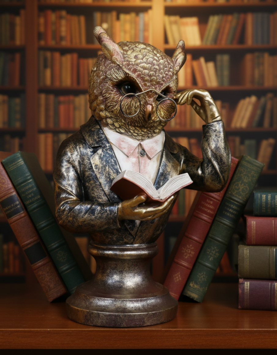 Traitors Library Owl Bust