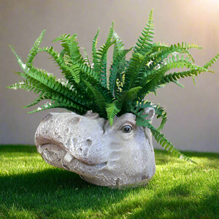 Hippo Head Planter