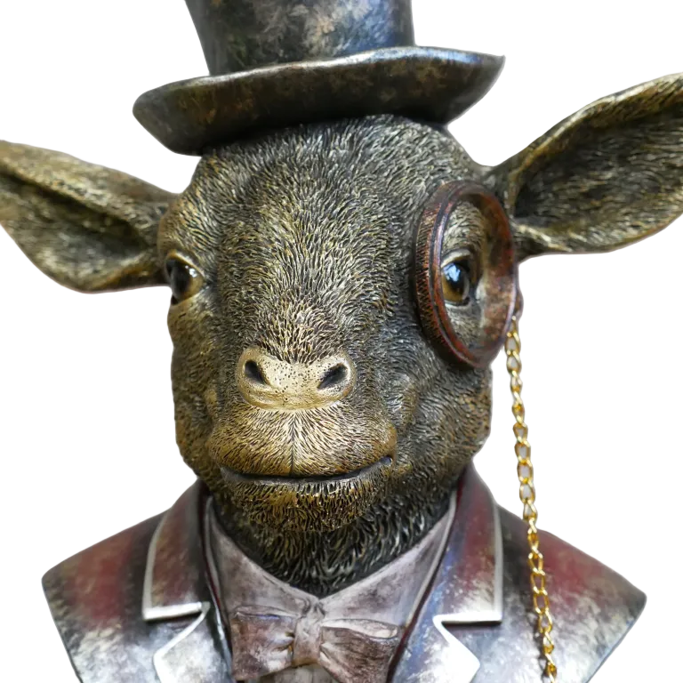 Monocle Goat Bust