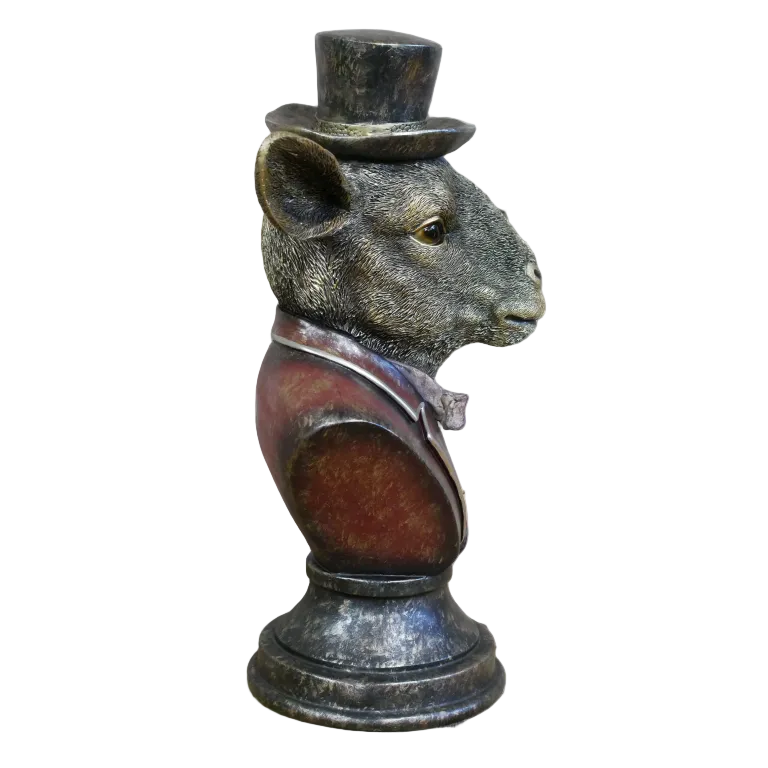 Monocle Goat Bust