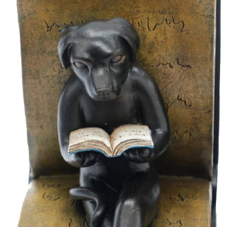 Dog Reading Bookends