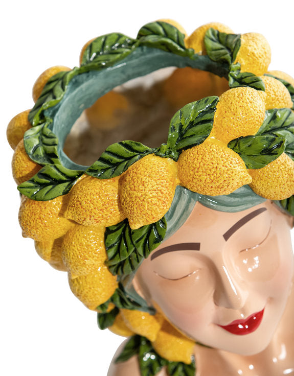 Lady Lemon Bust Vase