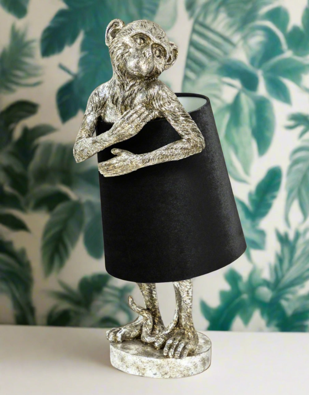 Bashful Monkey Table Lamp