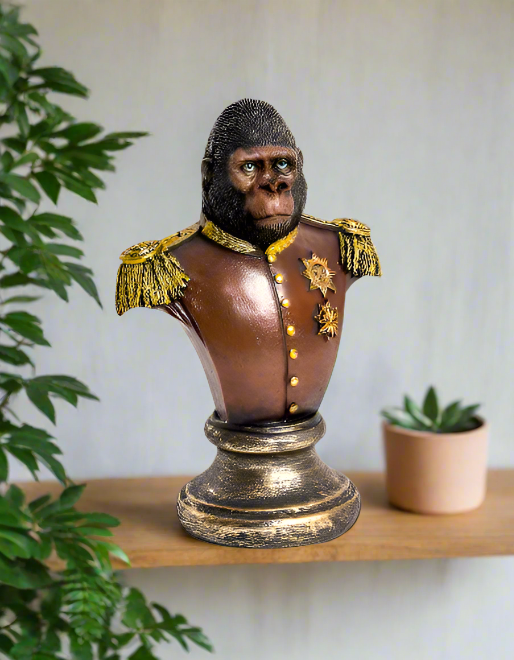 Gentry Gorilla Bust Sculpture