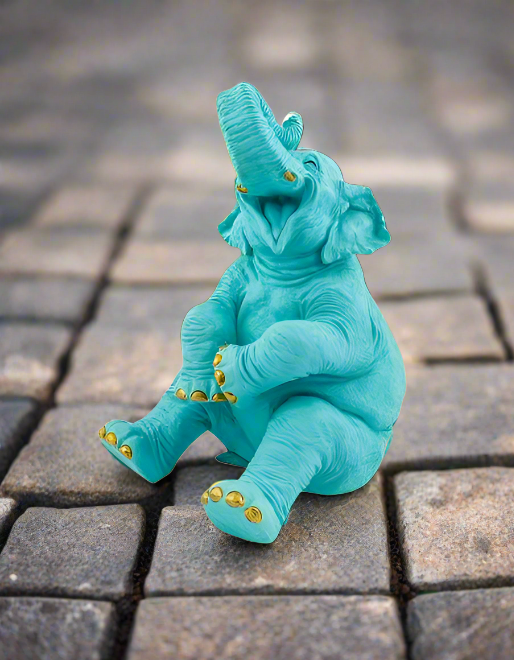 Laughing Elephant Figure