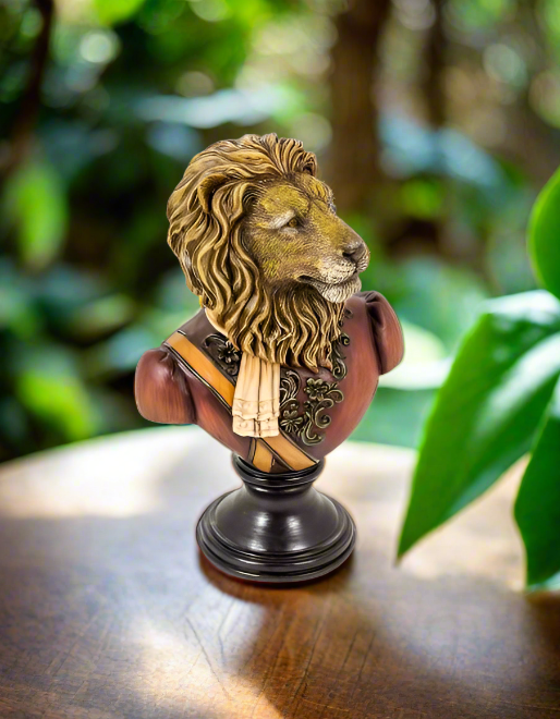 Lion Bust Sculpture