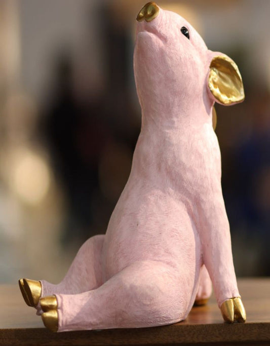 Posh Pets Pink and Gold Pig