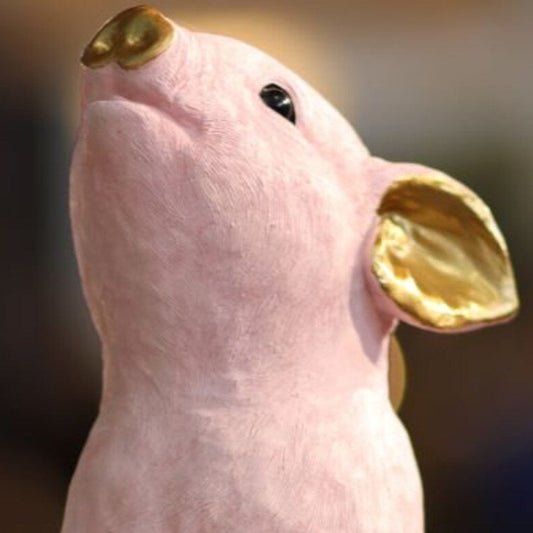 Posh Pets Pink and Gold Pig