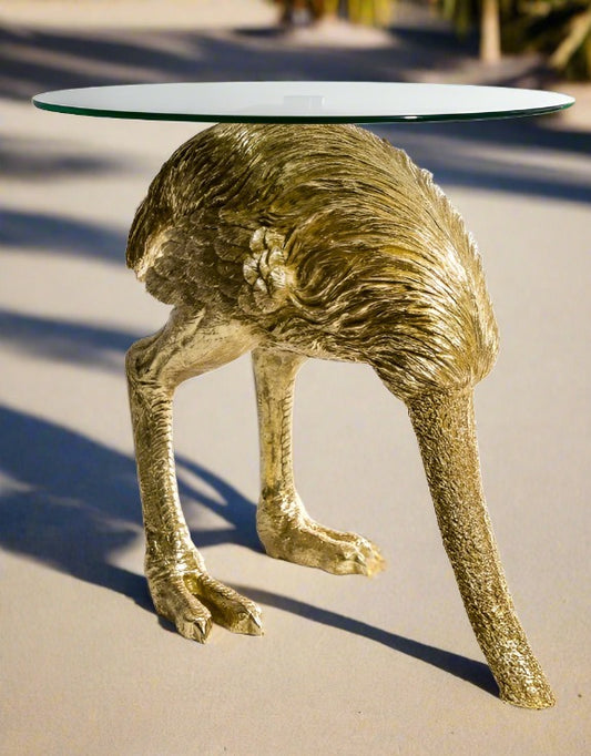 Ostrich Side Table