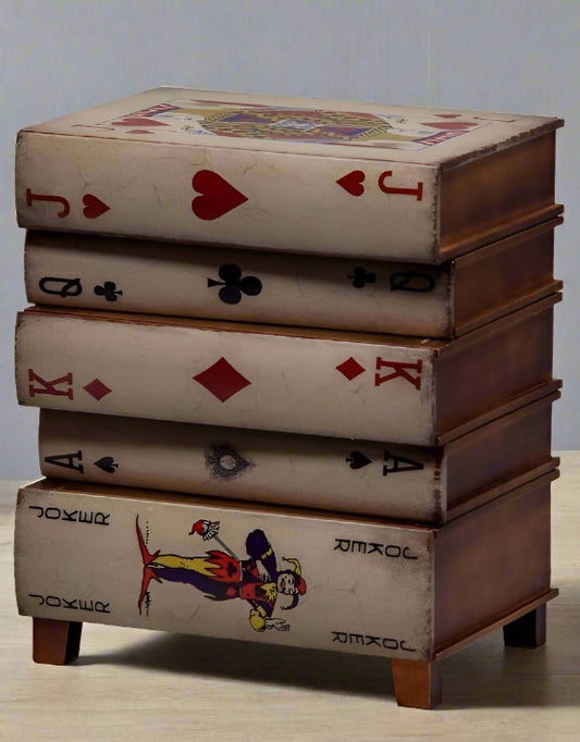Playing Card Book Side Table
