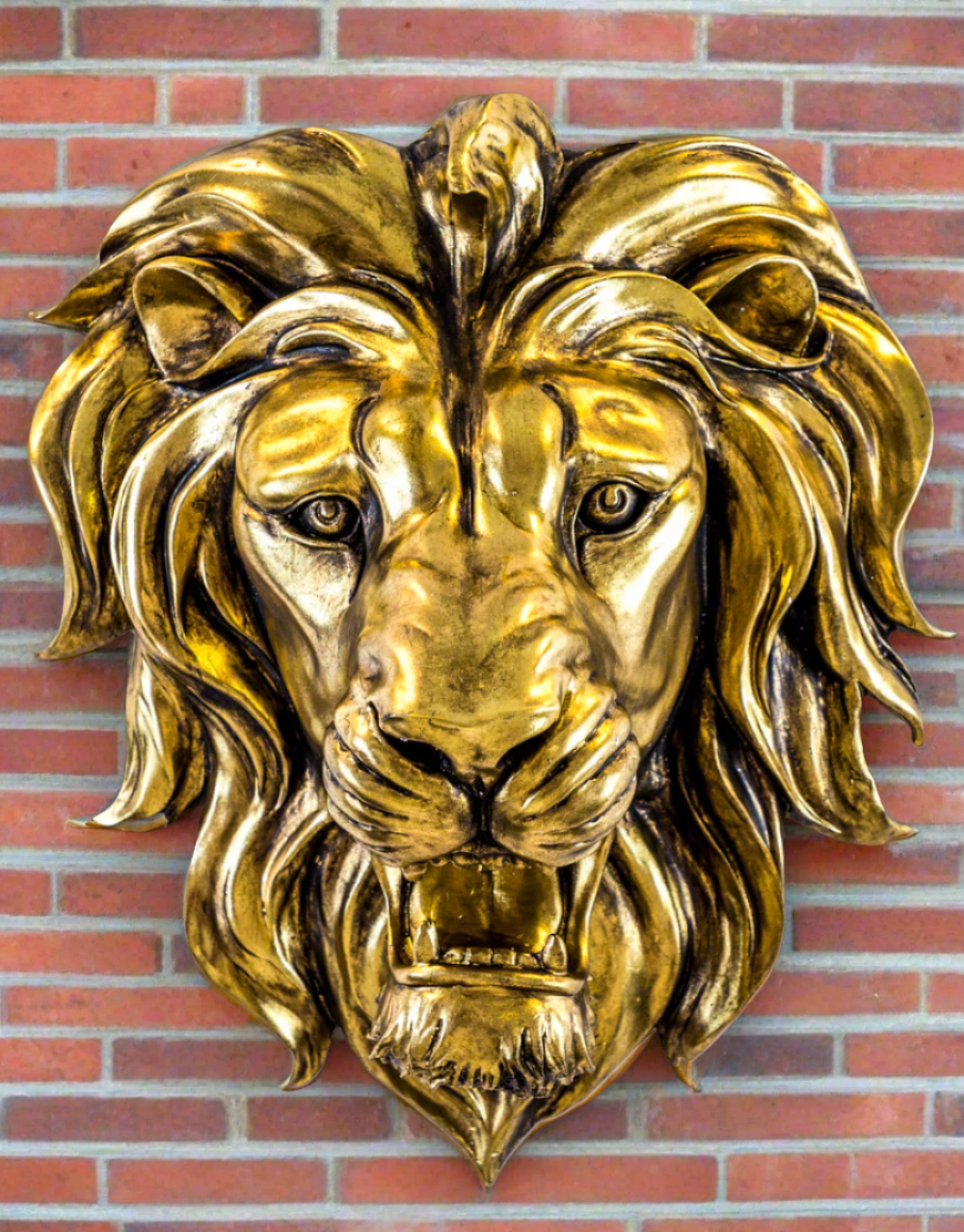 Roaring Lion Wall Sculpture