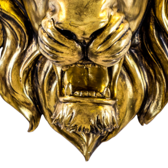 Roaring Lion Wall Sculpture