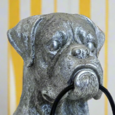 Sitting Boxer Dog Table Lamp